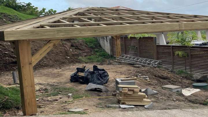 Inqtallation abri de jardin Martinique